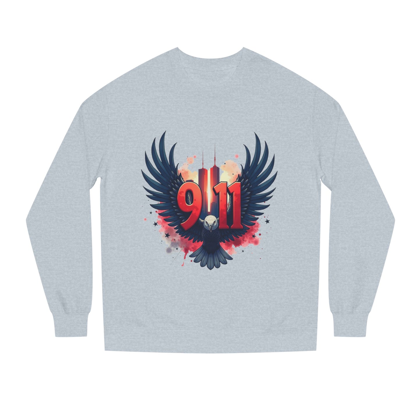 9/11 Memorial Sweatshirt – Eagle Wings Tribute Crewneck