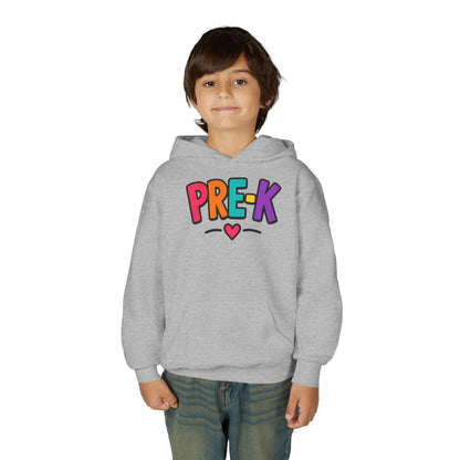 Pre-K Kids Hoodie — Colorful Cute Pre-K School Hooded Sweatshirt for Toddlers