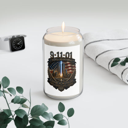 9/11 Memorial Soy Candle — "We Will Never Forget" 13.75 oz