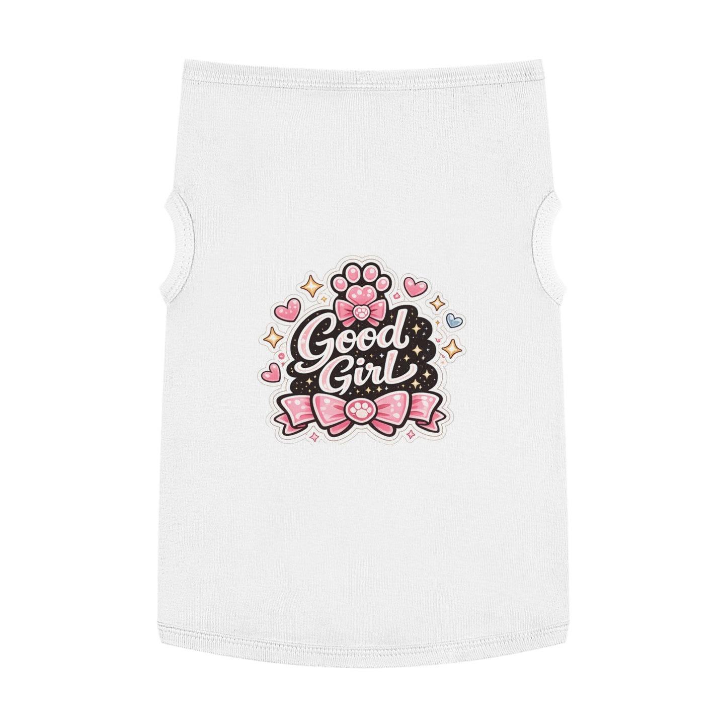 Good Girl Pet Tank Top — Cute Paw Print Dog Shirt for Small Dogs