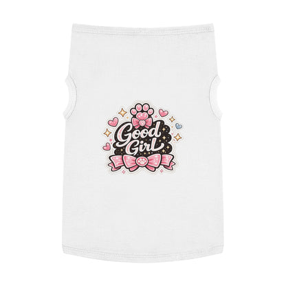 Good Girl Pet Tank Top — Cute Paw Print Dog Shirt for Small Dogs