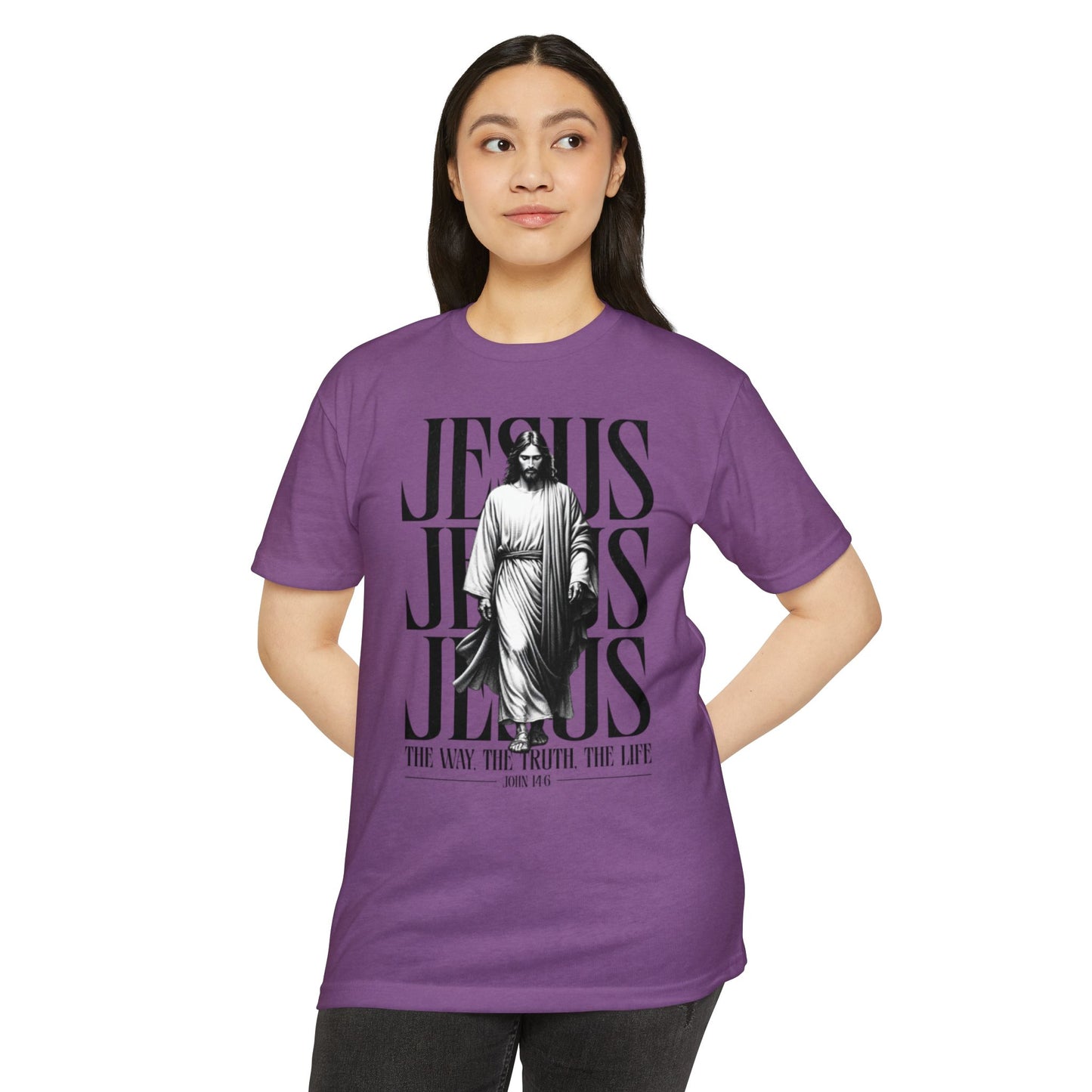 Jesus Graphic T‑Shirt — The Way The Truth The Life Faith Tee