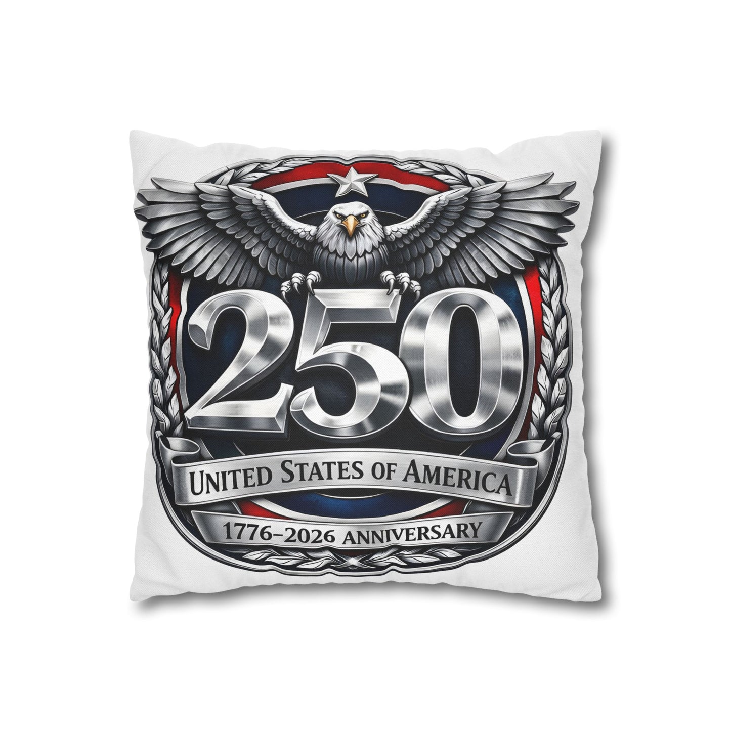 Spun Polyester Square Pillowcase