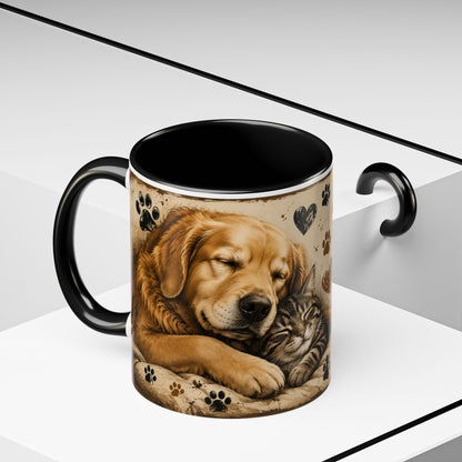 Coffee Mug – "A House Is Not A Home Without Paws" Pet Lover Accent Mug