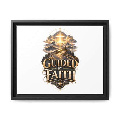 Guided by Faith Framed Matte Canvas — Inspirational Christian Wall Art