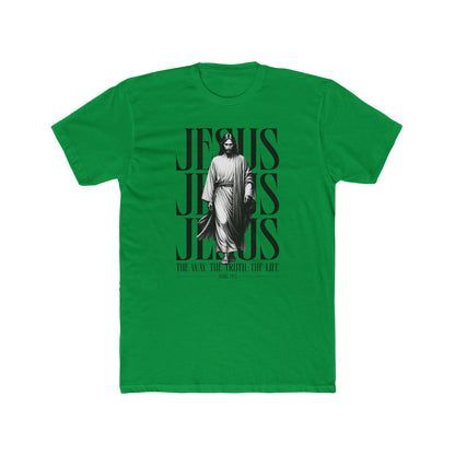 Jesus Typography Graphic Tee — "The Way The Truth The Life" Christian T‑Shirt
