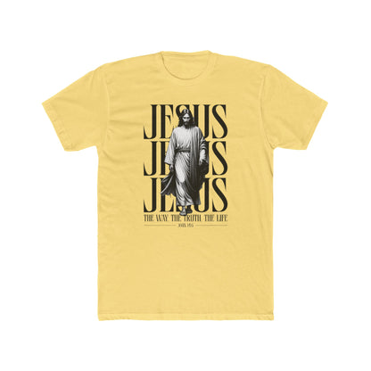 Jesus Typography Graphic Tee — "The Way The Truth The Life" Christian T‑Shirt