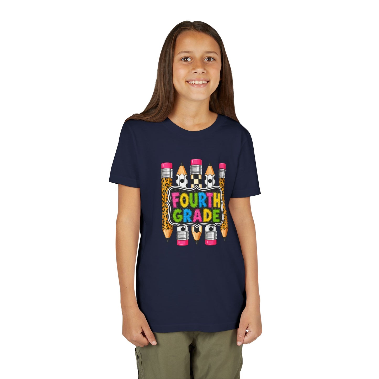 Fourth Grade Pencil Kids Tee – Back to School Youth Shirt