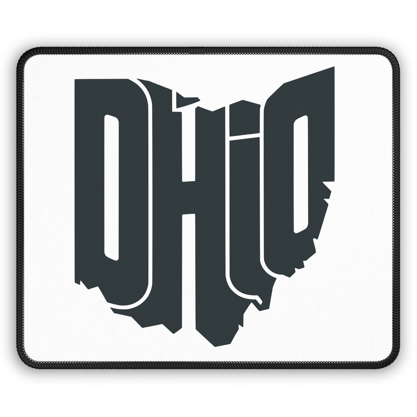 Ohio State Outline Gaming Mouse Pad — Stylized OHIO Graphic Mousepad for Gamers & Office Desks