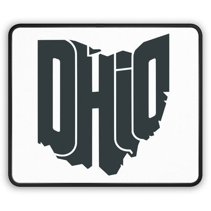 Ohio State Outline Gaming Mouse Pad — Stylized OHIO Graphic Mousepad for Gamers & Office Desks