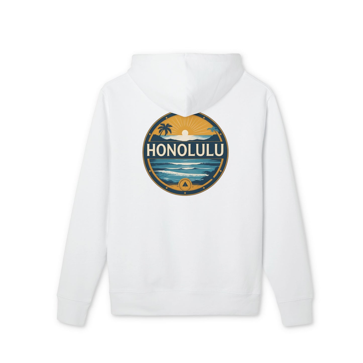 Honolulu Vintage Sunset Hoodie — Tropical Beach Pullover