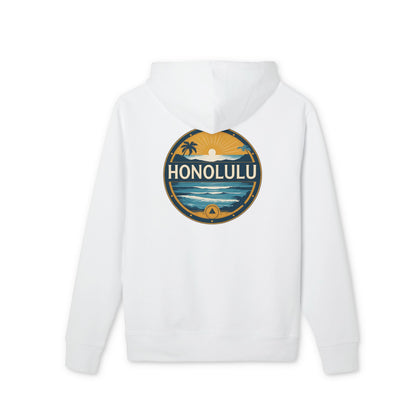 Honolulu Vintage Sunset Hoodie — Tropical Beach Pullover