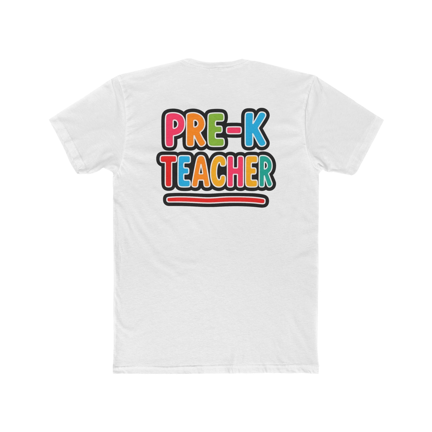 Pre-K Teacher T-Shirt — Colorful Retro Kids Classroom Tee
