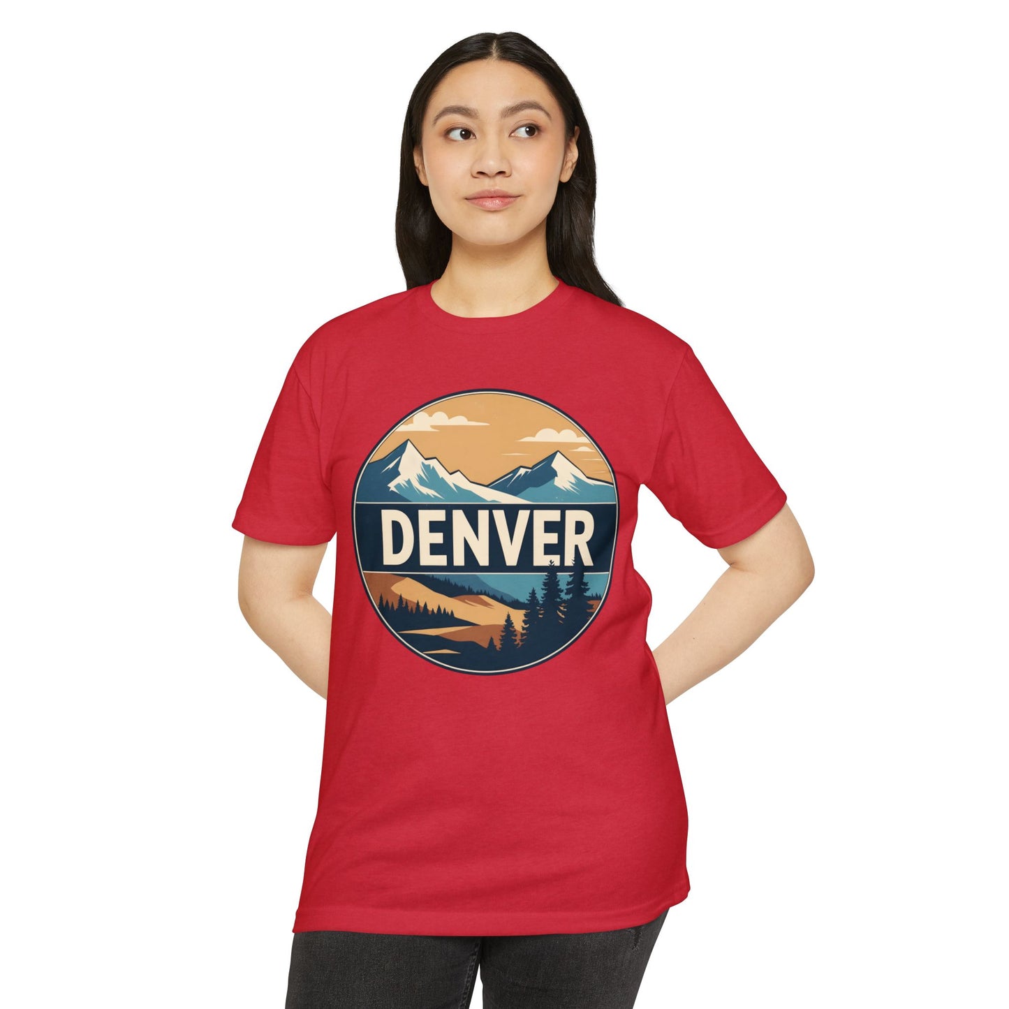 Denver Mountain Graphic T-Shirt — Vintage Outdoors Scenic Tee