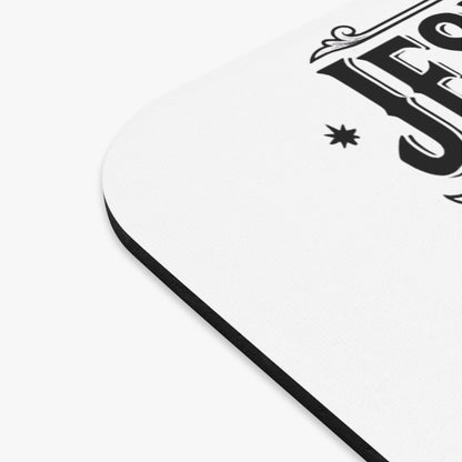 Jesus Is King Mouse Pad — Religious Christian Desk Mousepad, 'King of Kings and Lord of Lords' Design