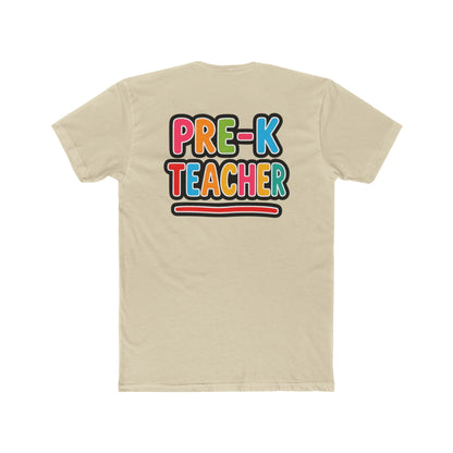 Pre-K Teacher T-Shirt — Colorful Retro Kids Classroom Tee