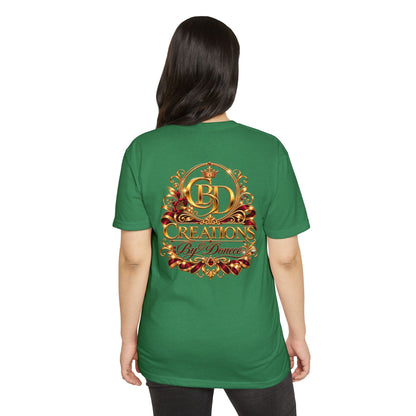 Creations By Donece® Logo T-Shirt – Gold Ornamental Graphic Tee