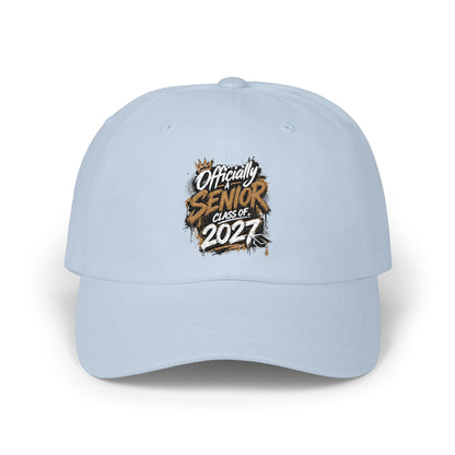 Senior Since 2024 Dad Cap – White Embroidered Graduation Baseball Hat