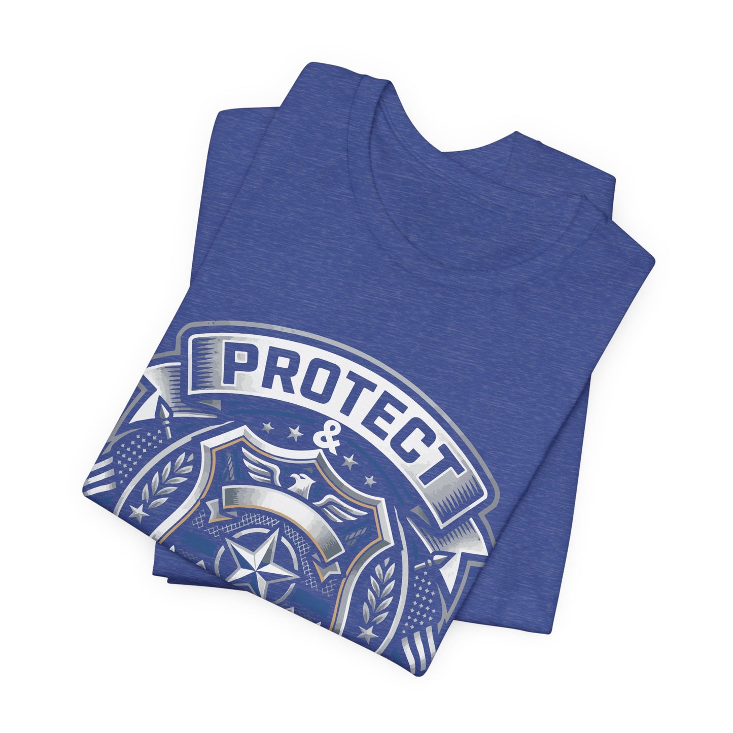 Protect & Serve T-Shirt — Police Badge Emblem Tee