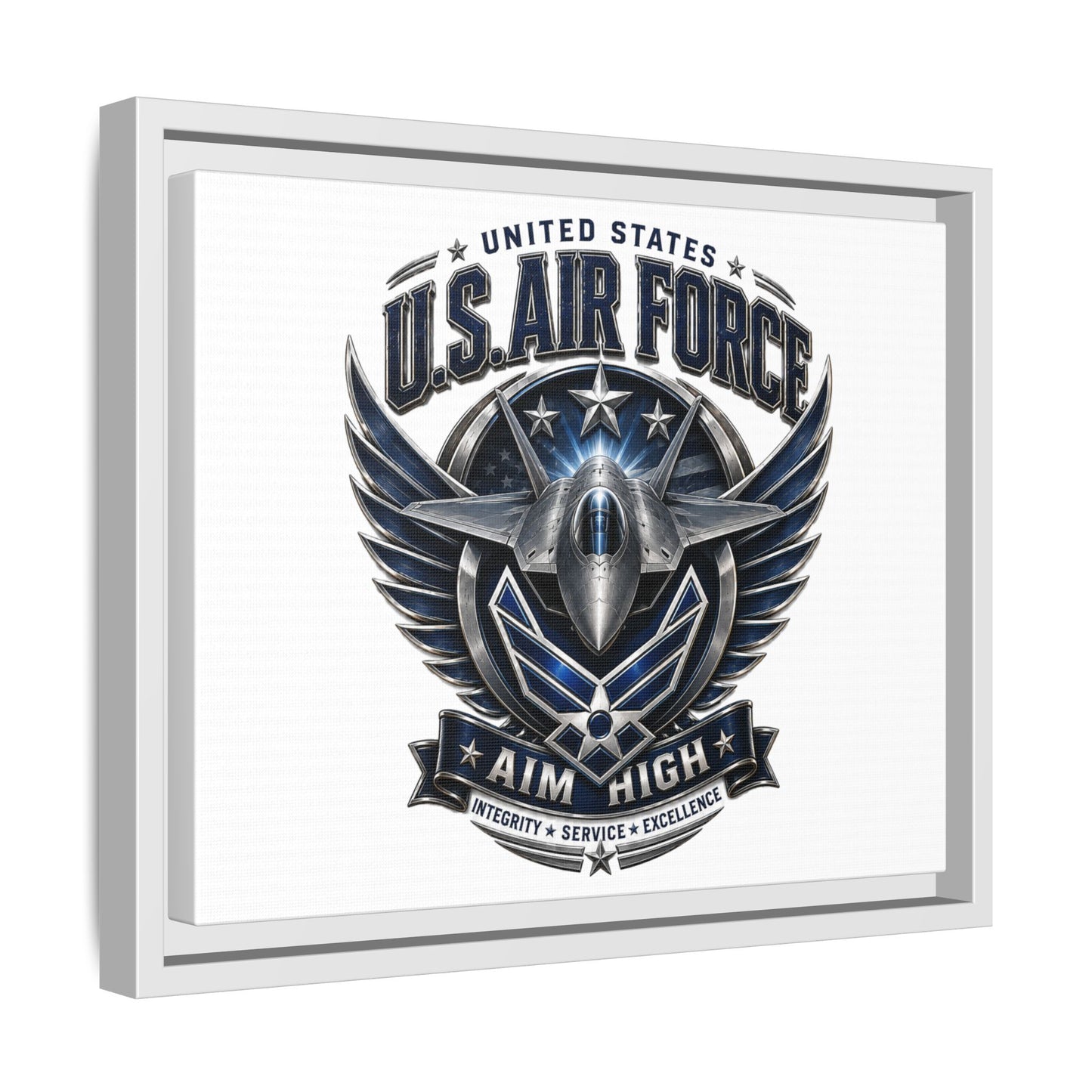 U.S. Air Force 'Aim High' Framed Canvas Print