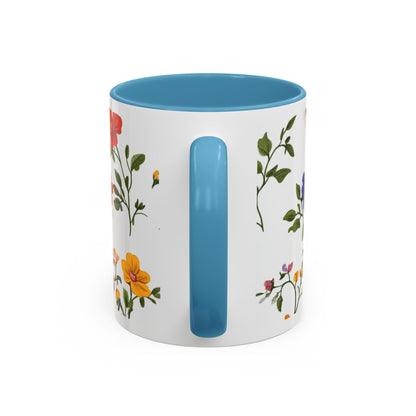 Floral "Her Love Is the Quiet Strength" Accent Coffee Mug — Inspirational Mother's Day Gift