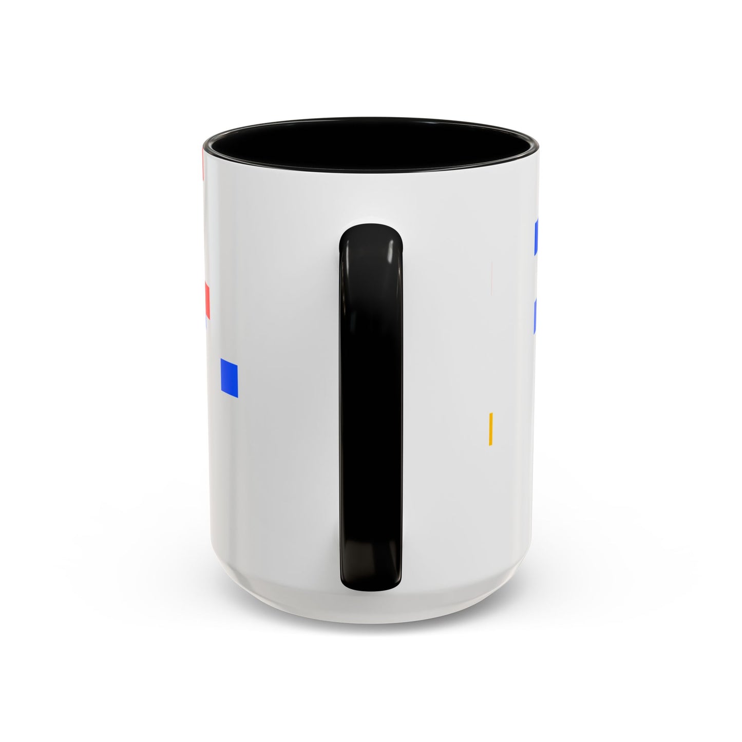 Autism Acceptance Accent Coffee Mug – Colorful Puzzle Square Design (11/15 oz)