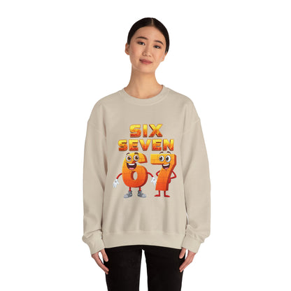 Six Seven 67 Cartoon Graphic Sweatshirt