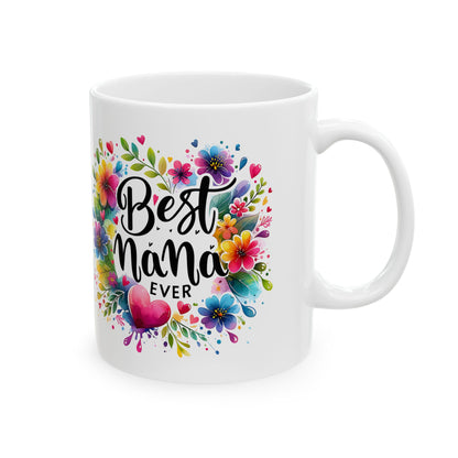 Best Mama Ever Floral Ceramic Mug — Colorful Mother’s Day Gift (11oz, 15oz)