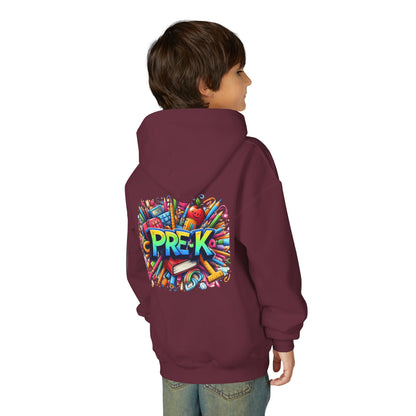 Pre-K Kids Hoodie — Colorful Back-to-School Preschool Sweatshirt