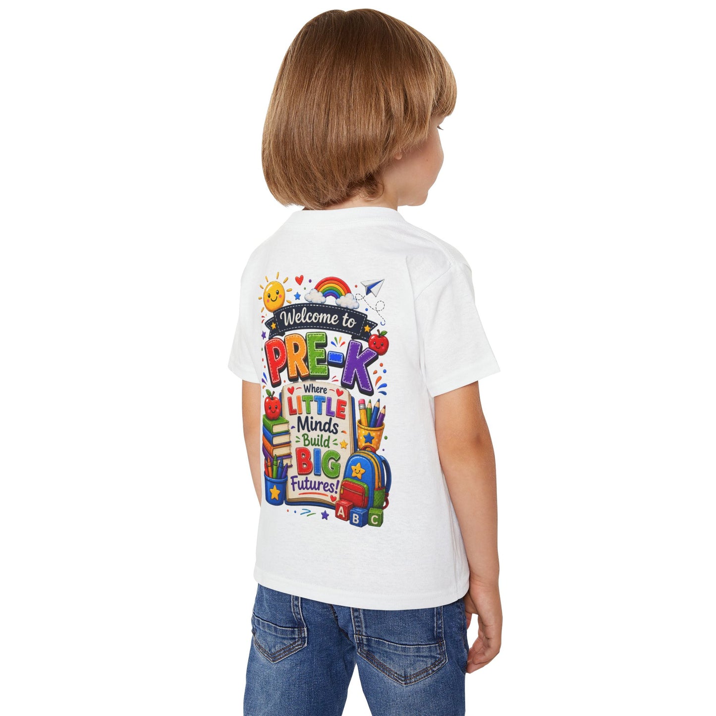 Welcome to Pre-K Toddler T-Shirt — "Where Little Minds Build Big Futures" Back-to-School Tee