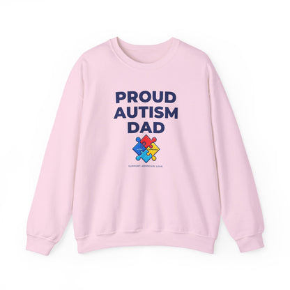 Proud Autism Dad  Crewneck Sweatshirt