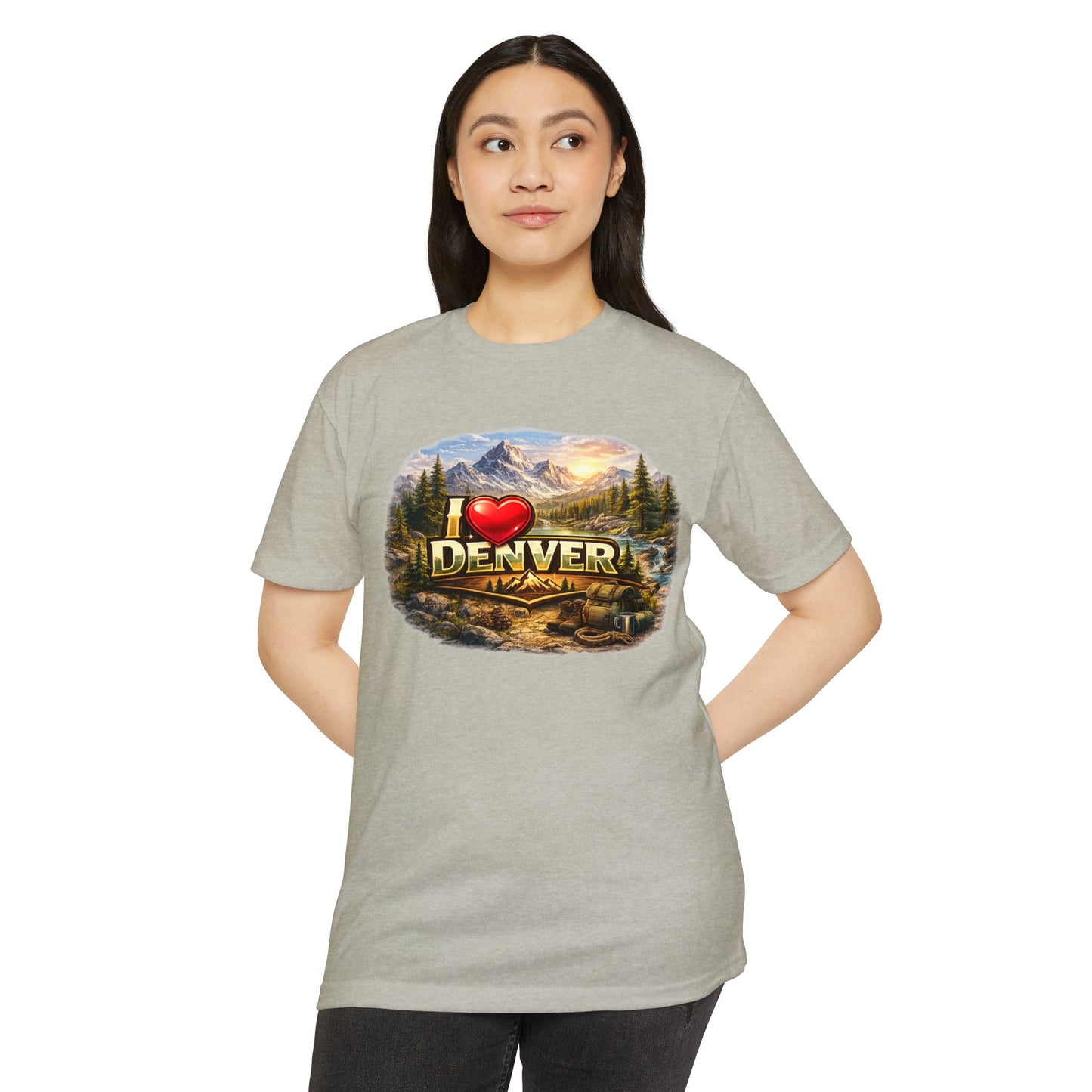 I  Denver Scenic Tee — Colorado Mountains & River Souvenir T-Shirt