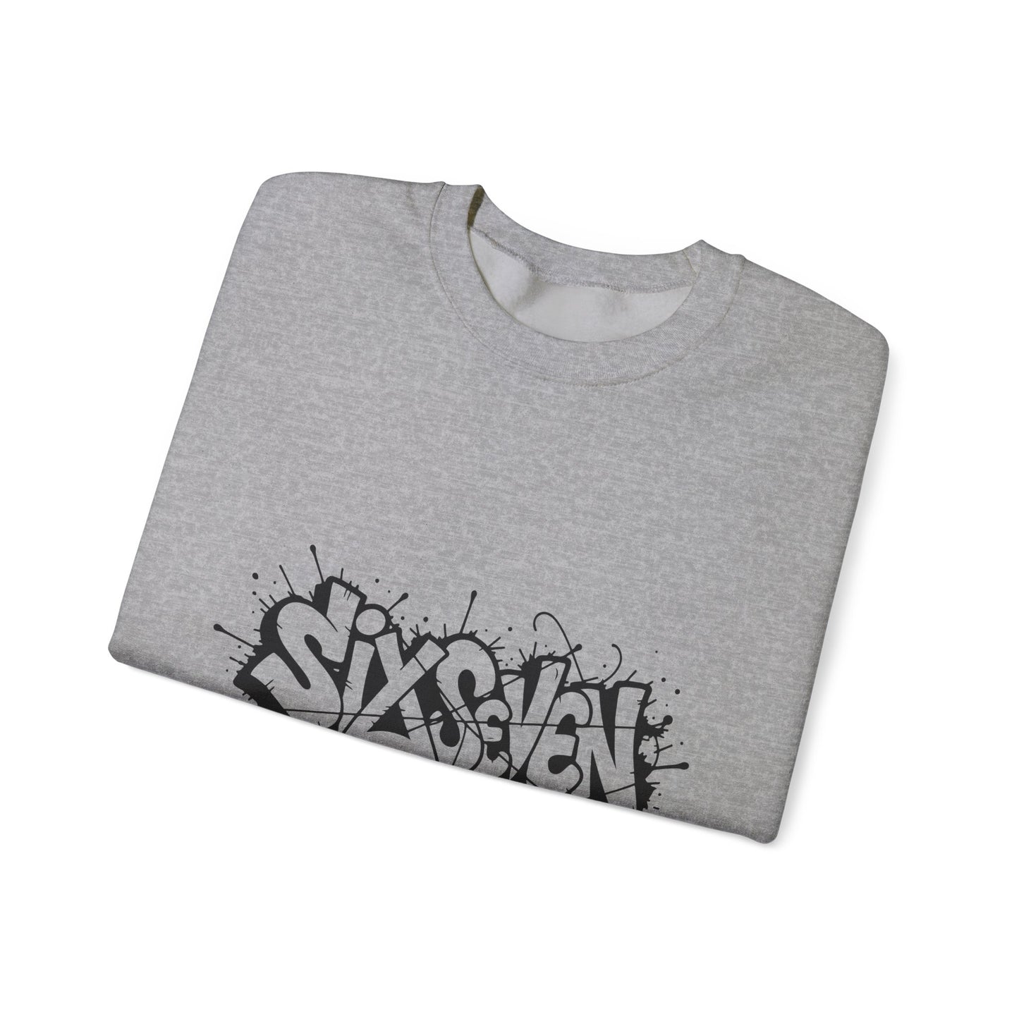 Graffiti 'Six Seven' Crewneck Sweatshirt