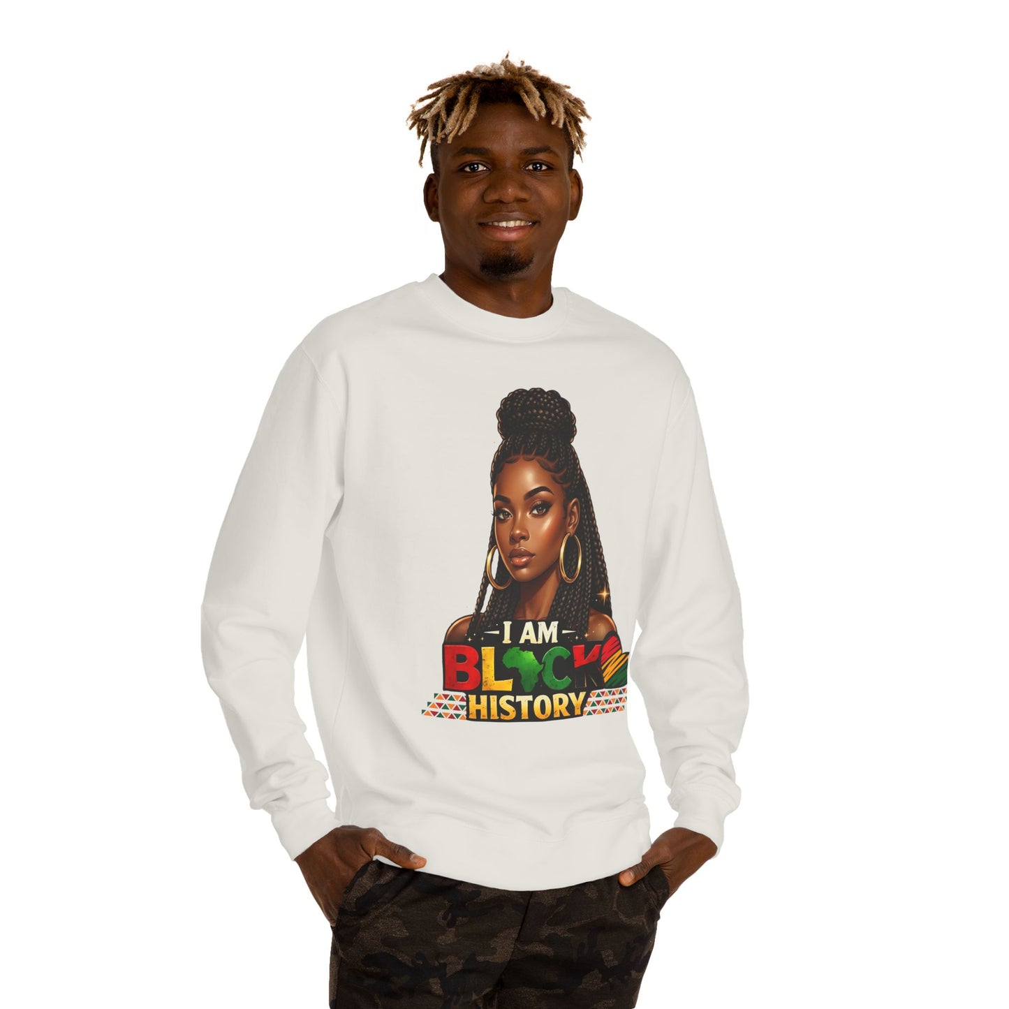 I Am Black History Sweatshirt — Afrocentric Black History Month Crewneck