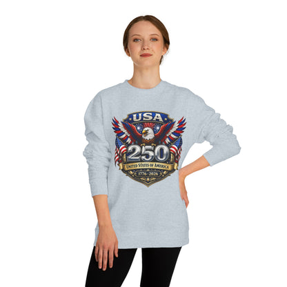 USA 250th Anniversary Eagle Sweatshirt — 1776-2026 Patriotic Crewneck