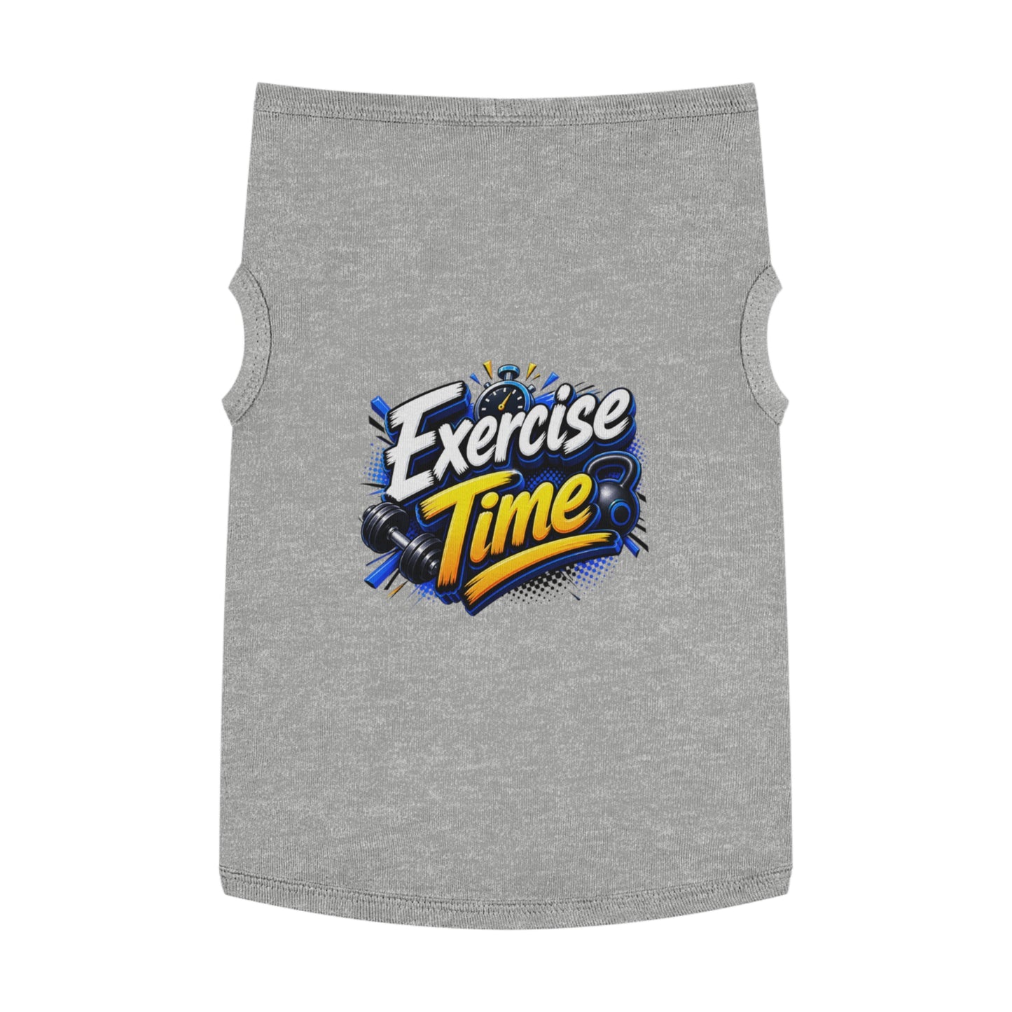 Exercise Time Pet Tank Top — Funny Workout Dog Shirt