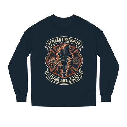 Veteran Firefighter Crewneck Sweatshirt - "Established Legend" Tribute