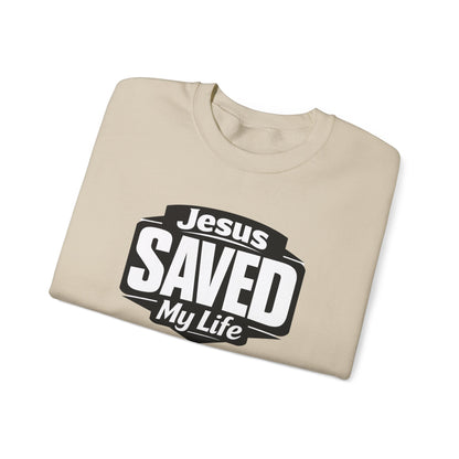 Jesus Saved My Life Crewneck Sweatshirt