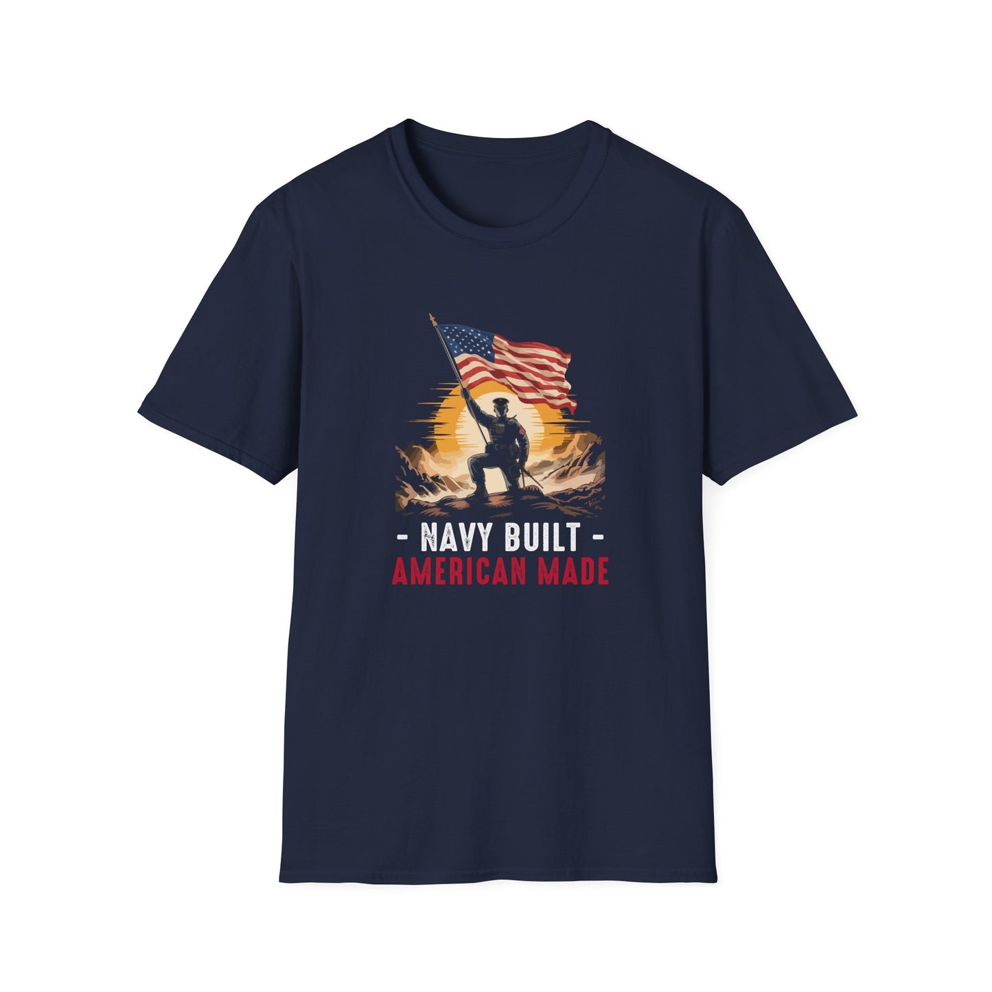 Navy Built • American Made T‑Shirt