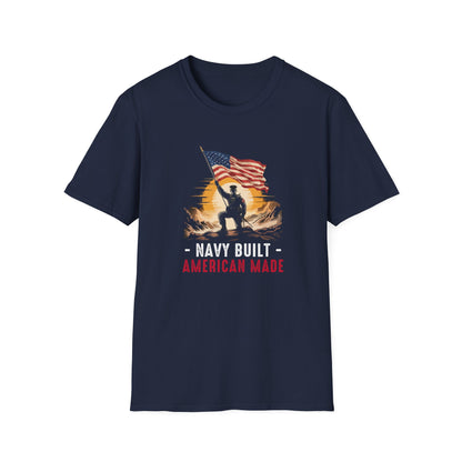Navy Built • American Made T‑Shirt
