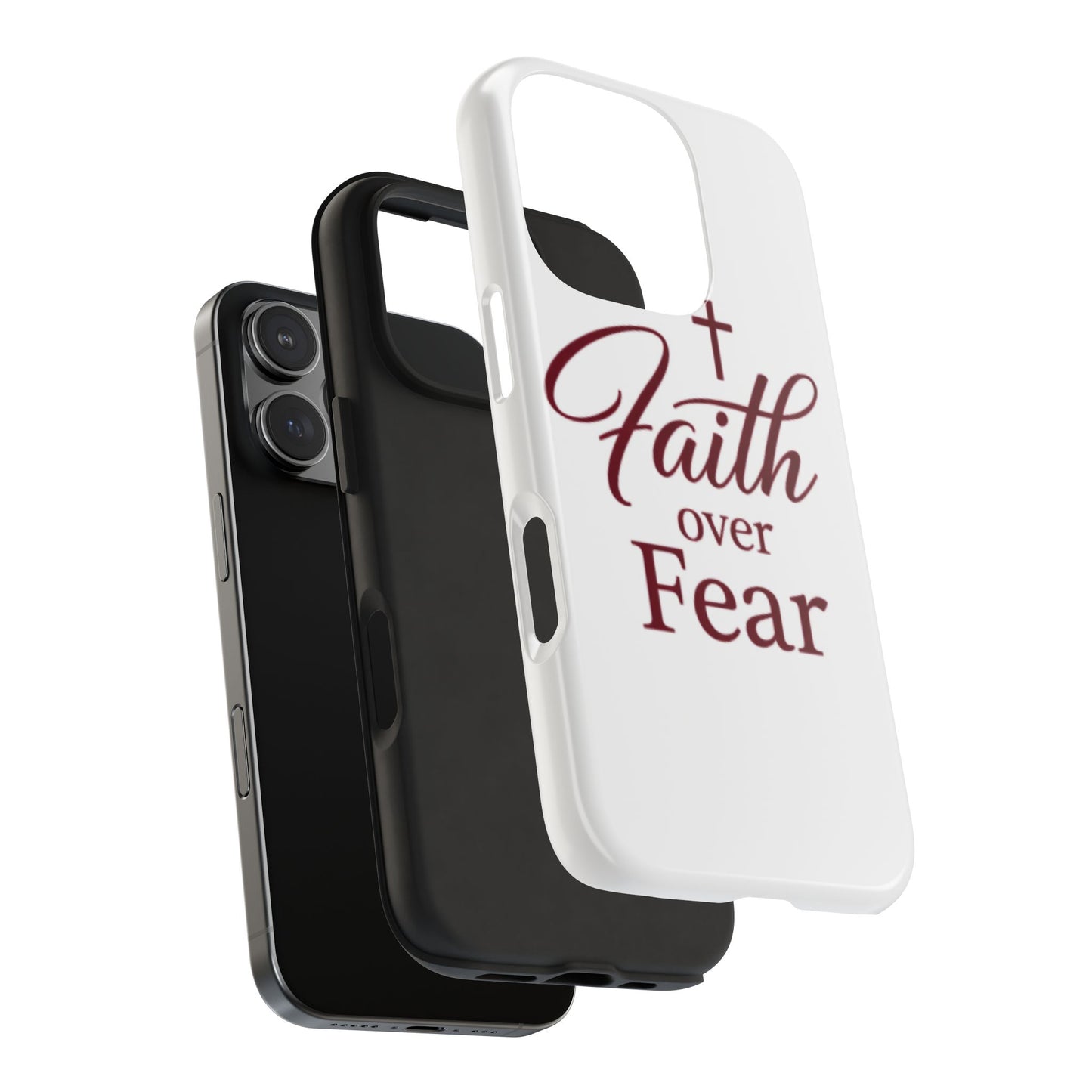 Faith Over Fear Tough Phone Case — Christian Inspirational Protective Phone Cover