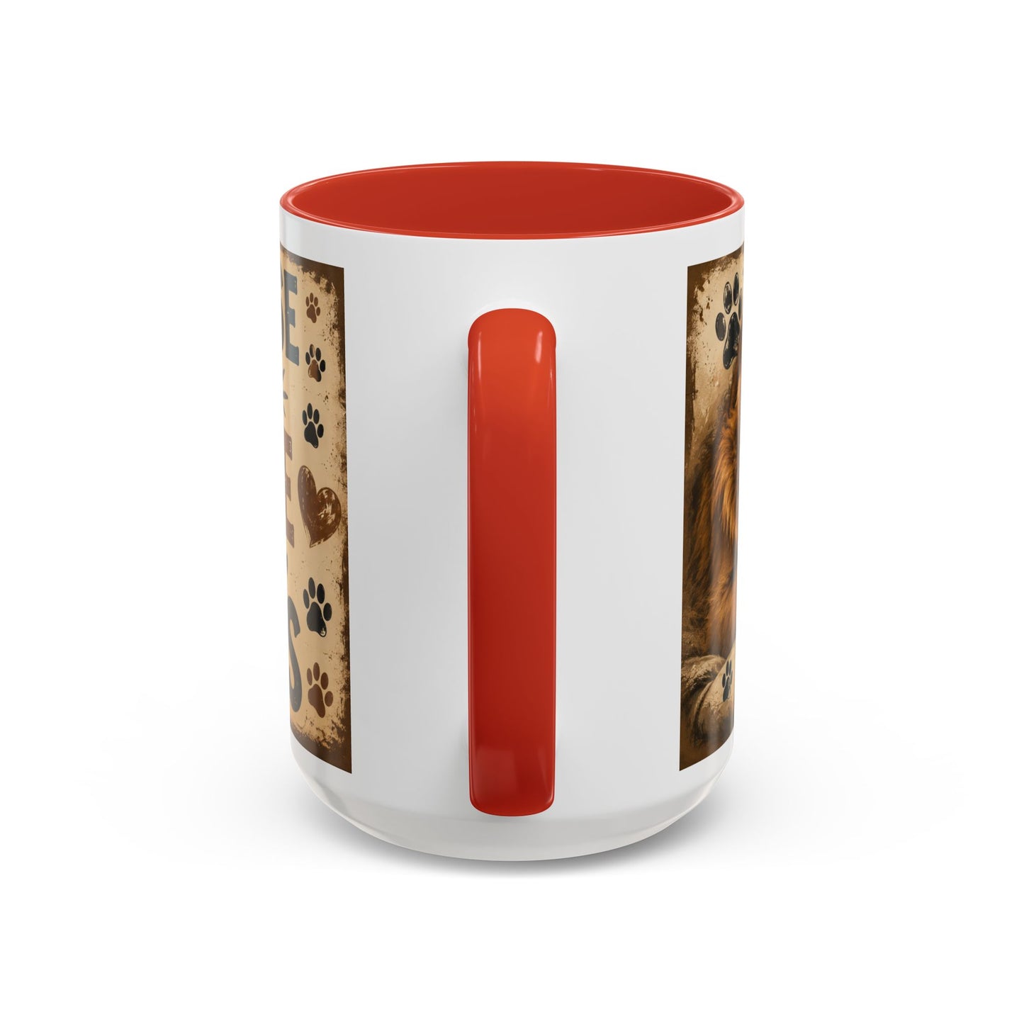Coffee Mug – "A House Is Not A Home Without Paws" Pet Lover Accent Mug