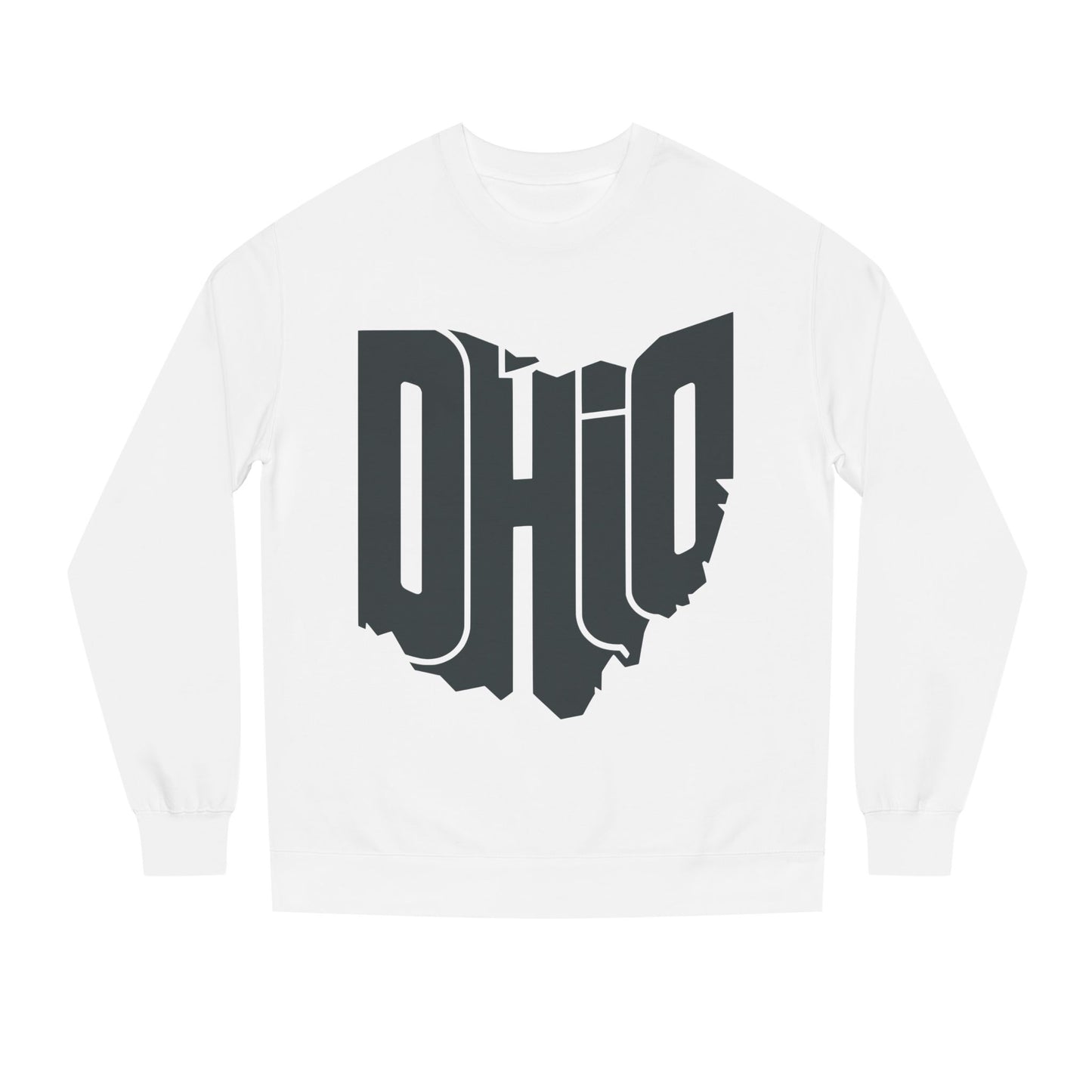 Ohio State Outline Crewneck Sweatshirt — Bold 'OHIO' Map Graphic