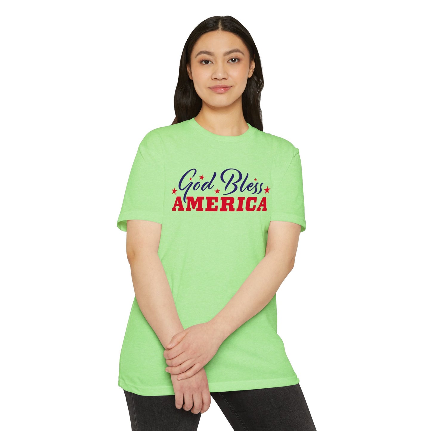 God Bless America T-Shirt — Patriotic Stars Tee