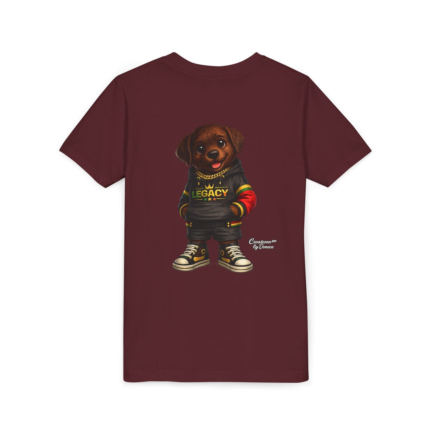 Youth Tee — Cute Rottweiler Puppy in 'Legacy' Hoodie Kids T‑Shirt