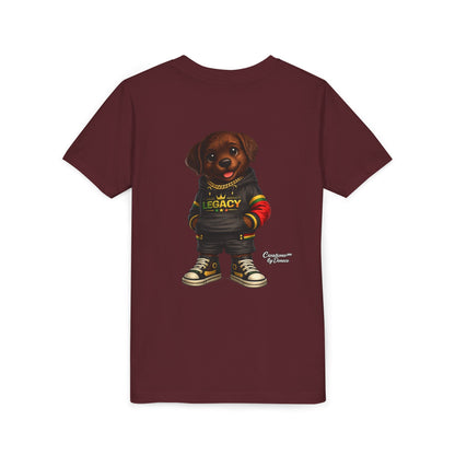 Youth Tee — Cute Rottweiler Puppy in 'Legacy' Hoodie Kids T‑Shirt