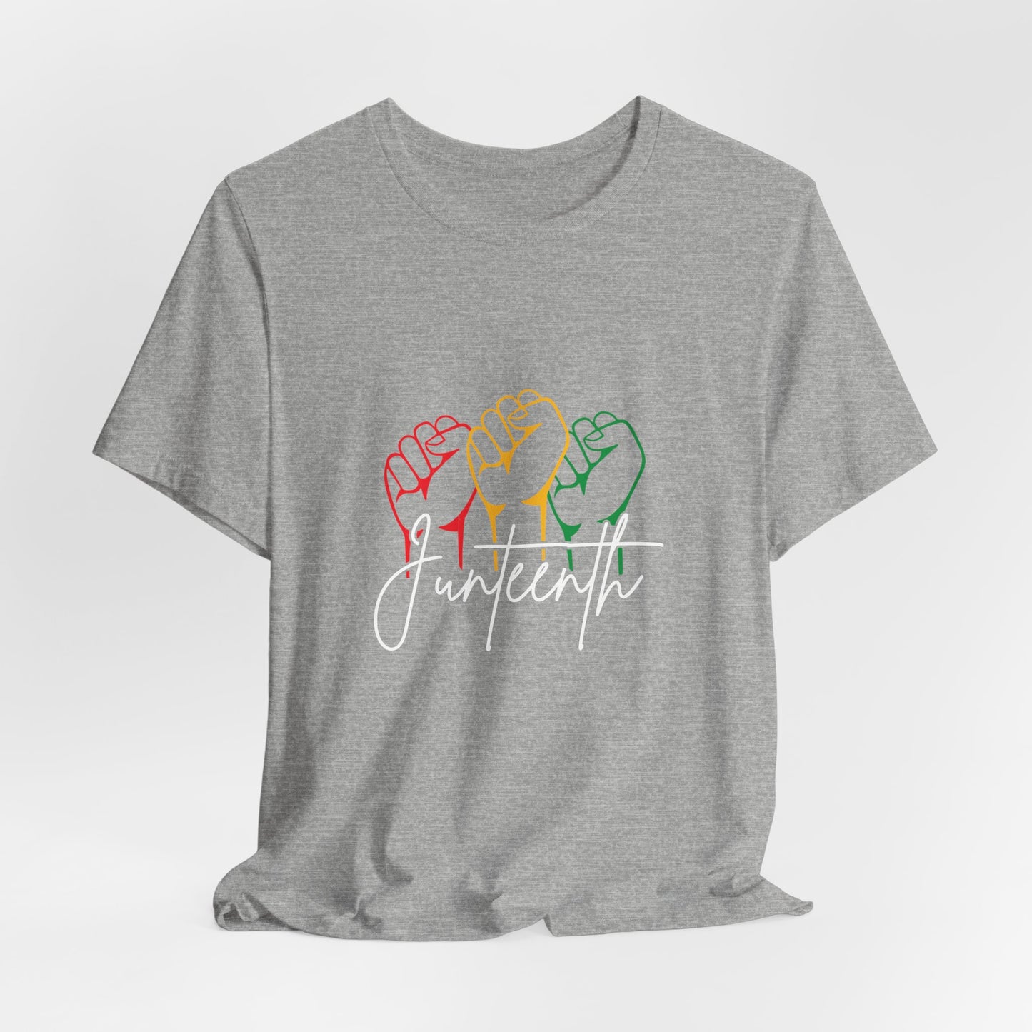 Juneteenth Fist T-Shirt — Pan-African Colors Celebration Tee
