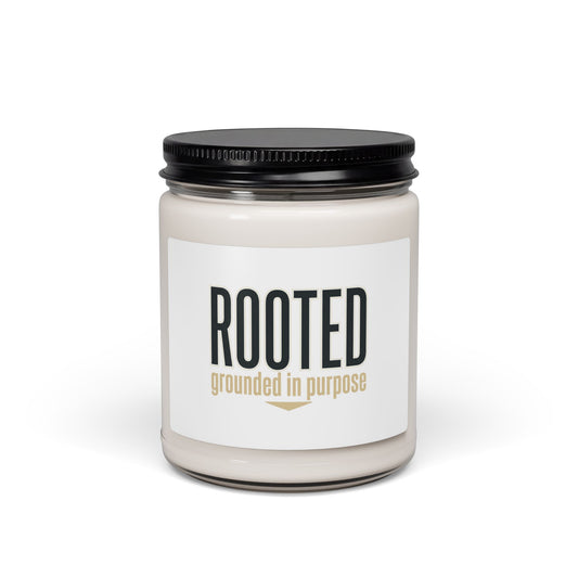 ROOTED soy candle | faith streetwear, bold type