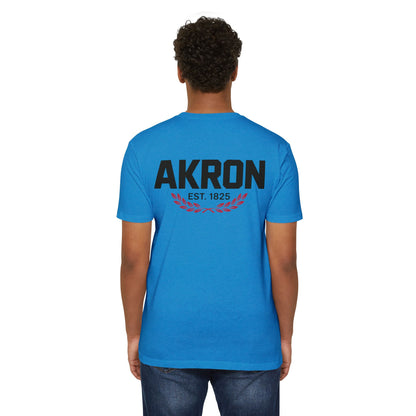Akron EST. 1825 Retro City T-Shirt — Vintage Collegiate Tee