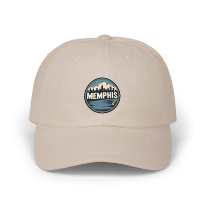 Memphis Skyline Dad Cap — Vintage Circle Patch Hat
